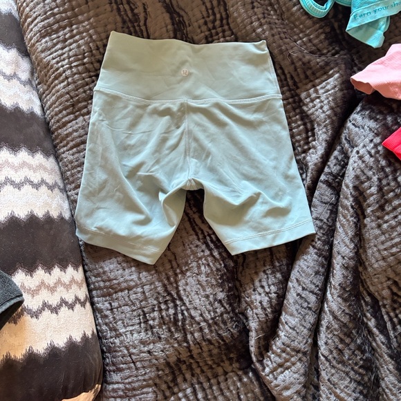lululemon athletica Light Blue Bike Shorts - Picture 1 of 4